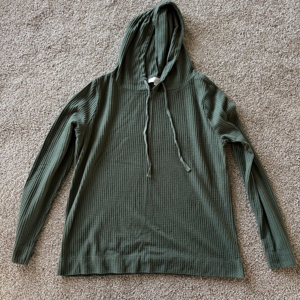 LOFT waffle hoodie